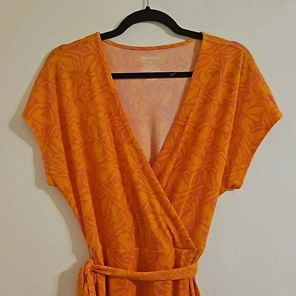 Nine West Dolman Sleeve Wrap Dress - Picture 3 of 5